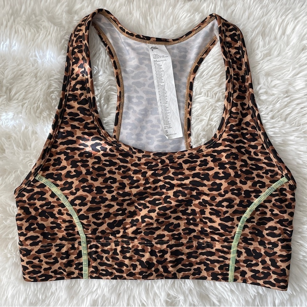 Fabletics Cheetah Print Sports Bra